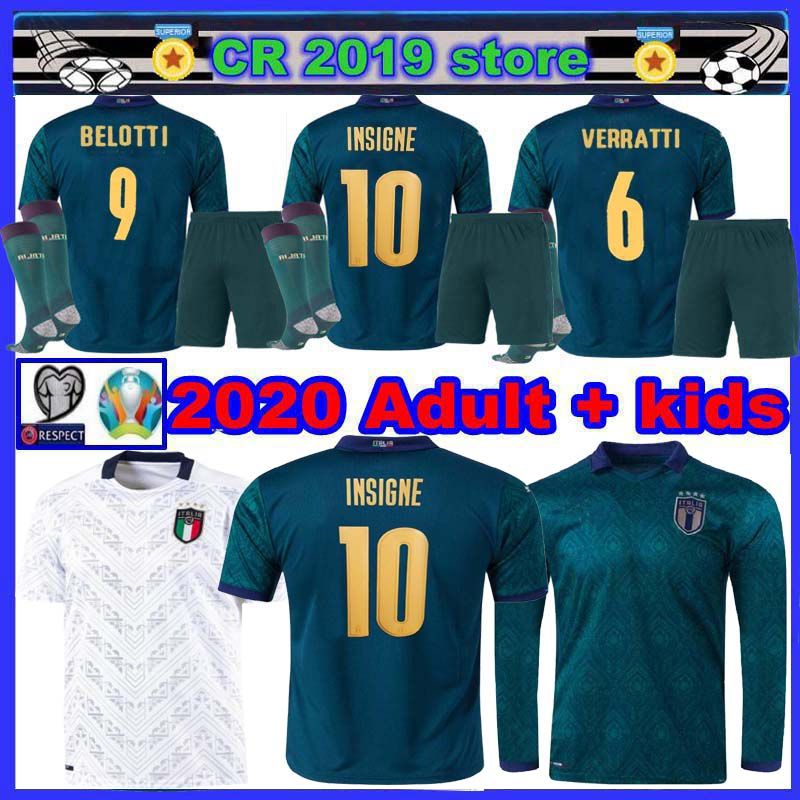 2020 New Italy 2020 ITALY Long Sleeves Home Soccer Jerseys 2020