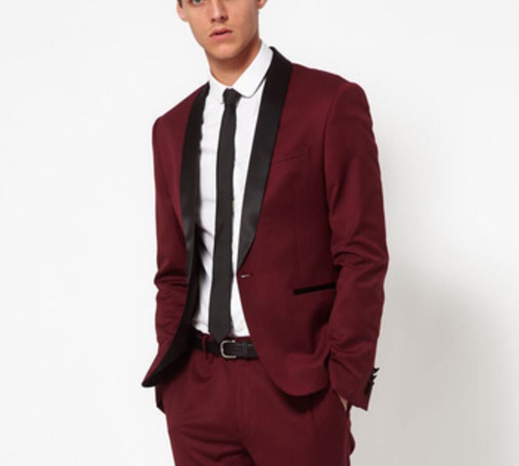 red jacket black lapel