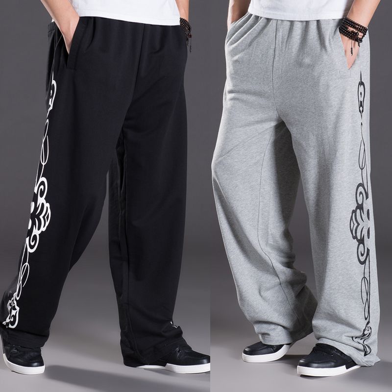 Pantalones De Chándal De Primavera Otoño Pantalones Para Hombre De Moda De Gran Tamaño Flojo Holgados Pantalones De Chándal Pantalones De Harem Hip Hop Pantalones Anchos De Sudor Pierna De