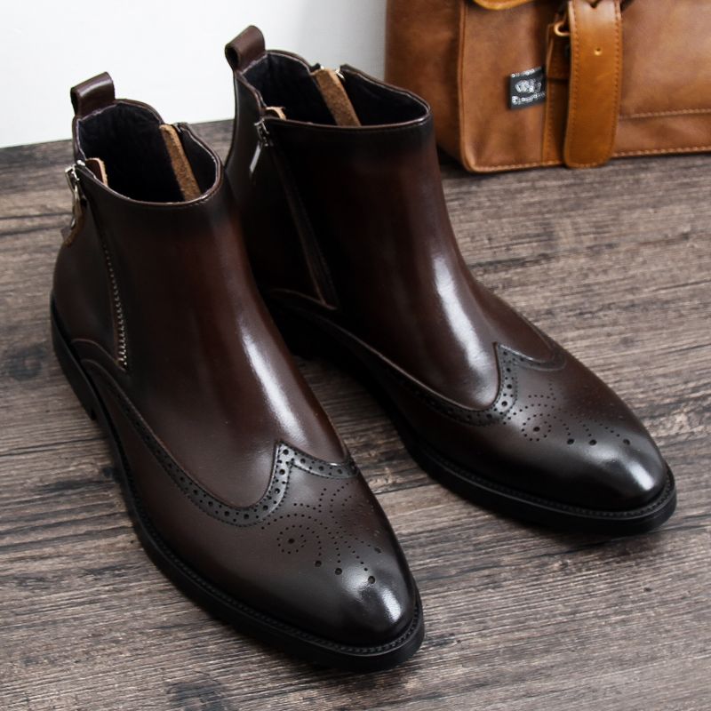 mens brogue dress boots
