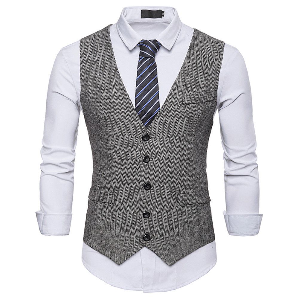 Compre Chaleco De Traje De Alta Calidad Hombres Negocios Formales Casual  Slim Fit Grooms Wear Body Chalecoat Elegant TUXEDO CHALECOS PARA HOMBRE 1 #  A 15,54 € Del Elizabethy | Es.Dhgate.Com