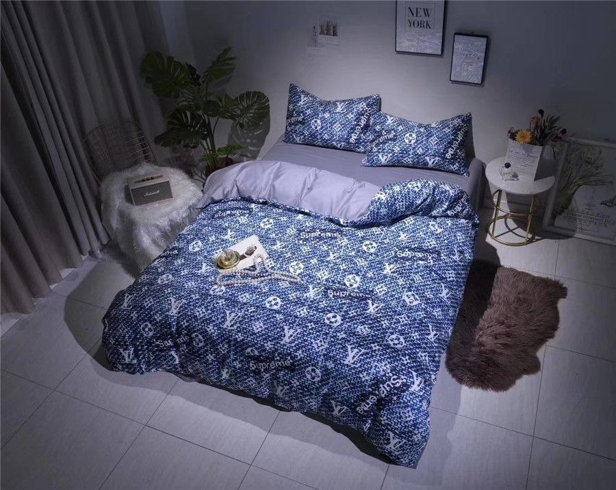 Denim Blue New Boy Bedding Sets Fashion Summer Spring Europe And