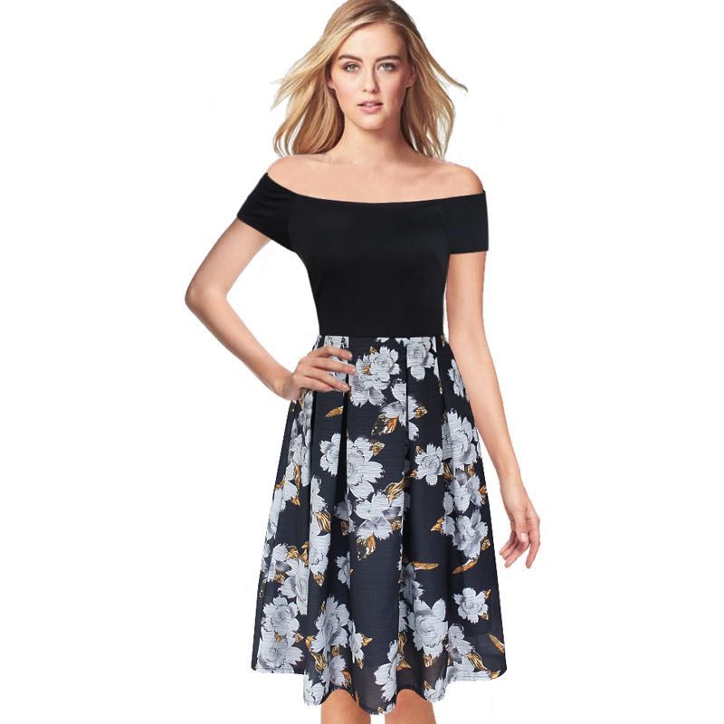 casual fit and flare summer dresses