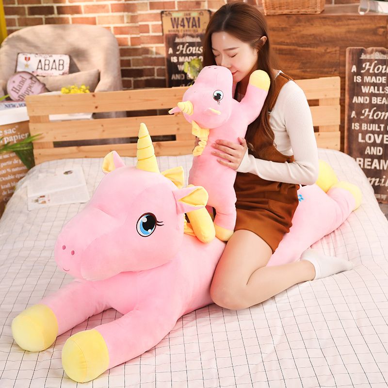 large unicorn plush toy