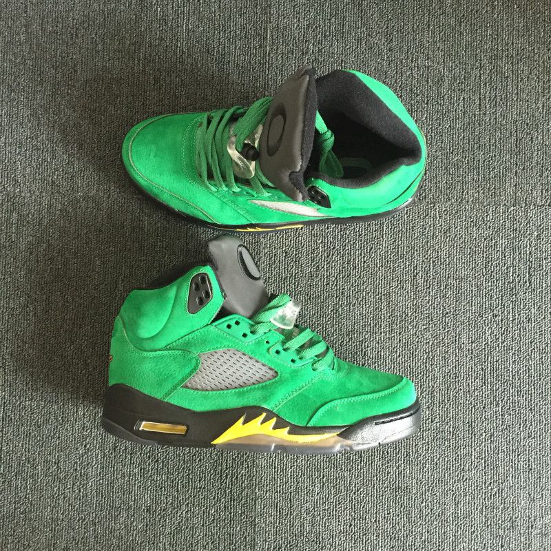 green suede 5s