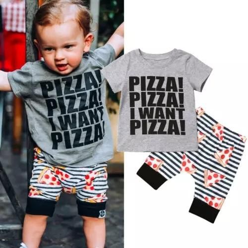 pizza baby clothes