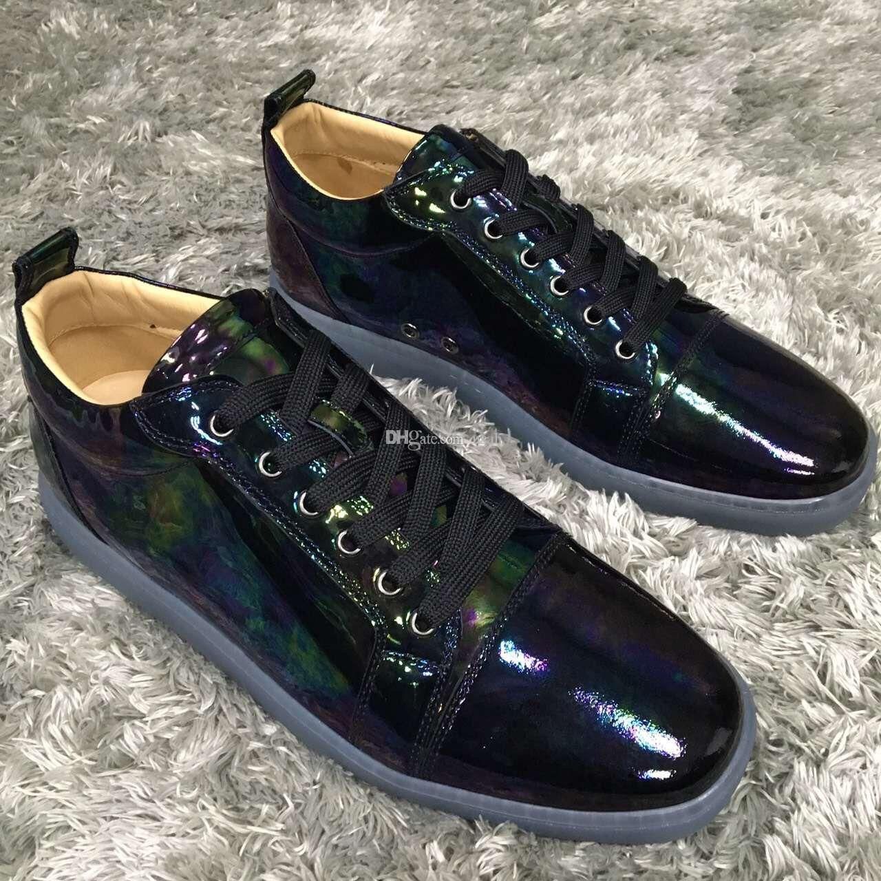 womens black shiny trainers