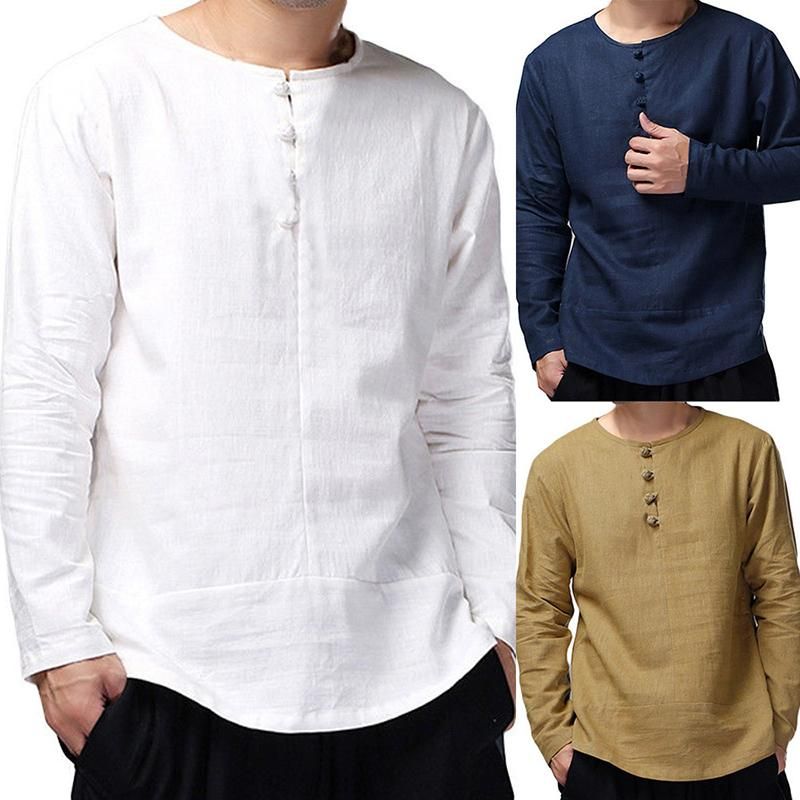 camisa estilo oriental hombre