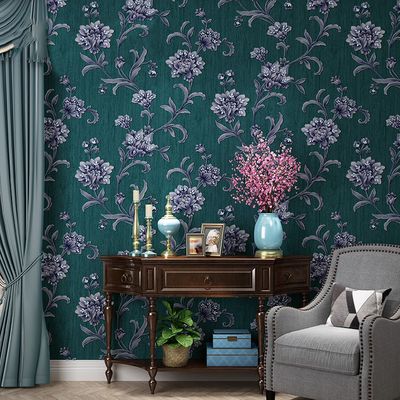 Grosshandel American Style Garden Wallpaper 3d Blue Retro Schlafzimmer Wohnzimmer Hintergrund Wand Papier Rolle Von Copy03 30 8 Auf De Dhgate Com Dhgate