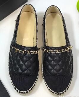 leather flat espadrilles