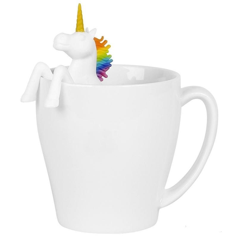 2 Pack Tea Infuser Silicone Unicorn Horse Shaped Best Tea Strainer Tools Filter for Loose Tea Leaves