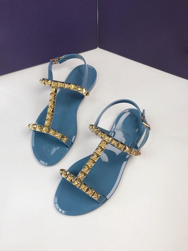 cross strap jelly sandals