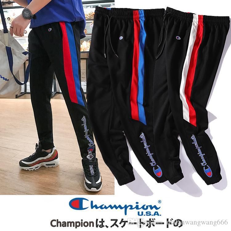 Marca de bordado de la marca japonesa, pantalones casuales, pantalones deportivos, para pies, marea suelta,