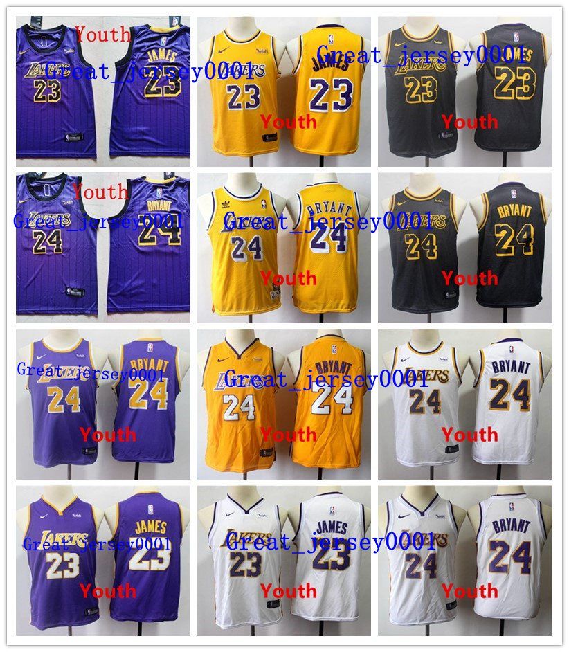 kids lakers jersey 24