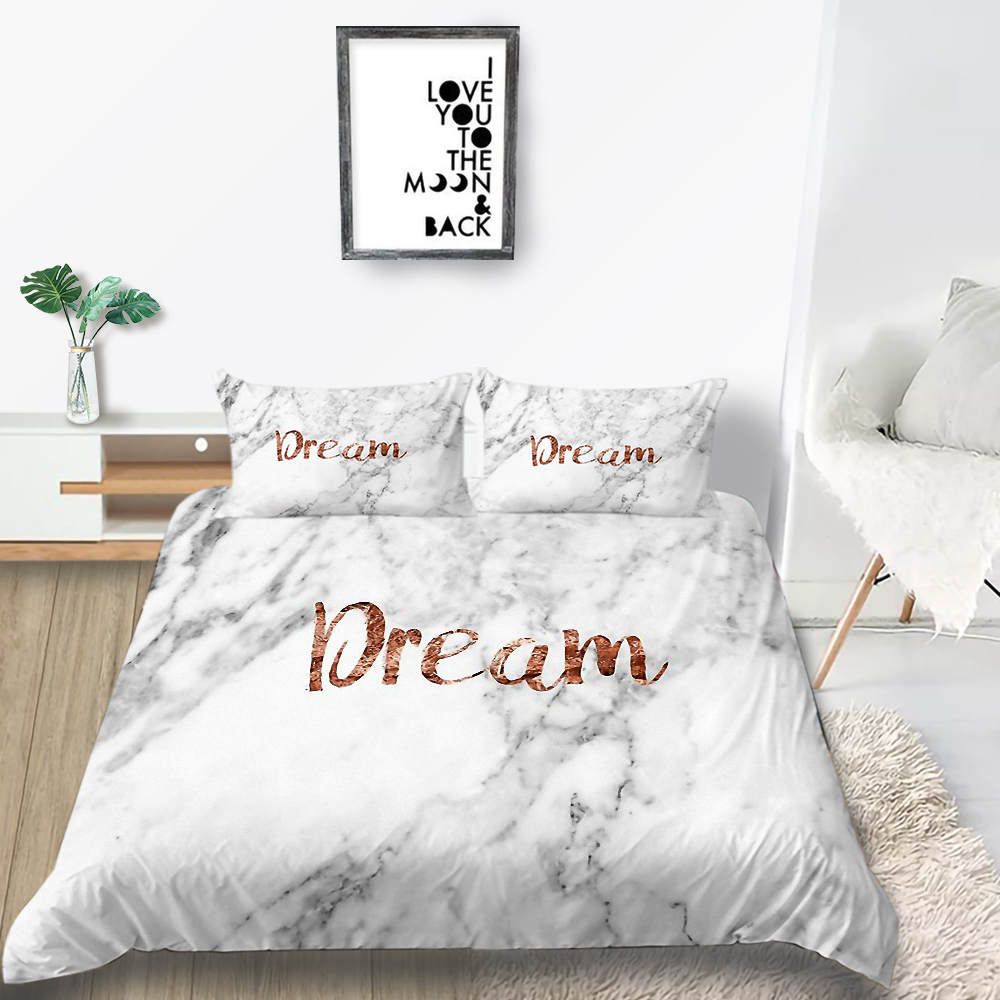 Marble Bedding Set Dream Elegant Classic Fashionable Duvet Cover