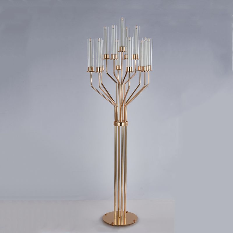 Acrylic Candelabras 160 CM Height 13 Arms Candle Holders Luxury Wedding