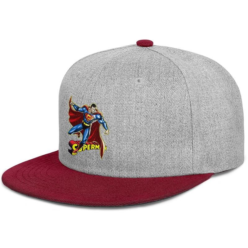 superman flat bill hat