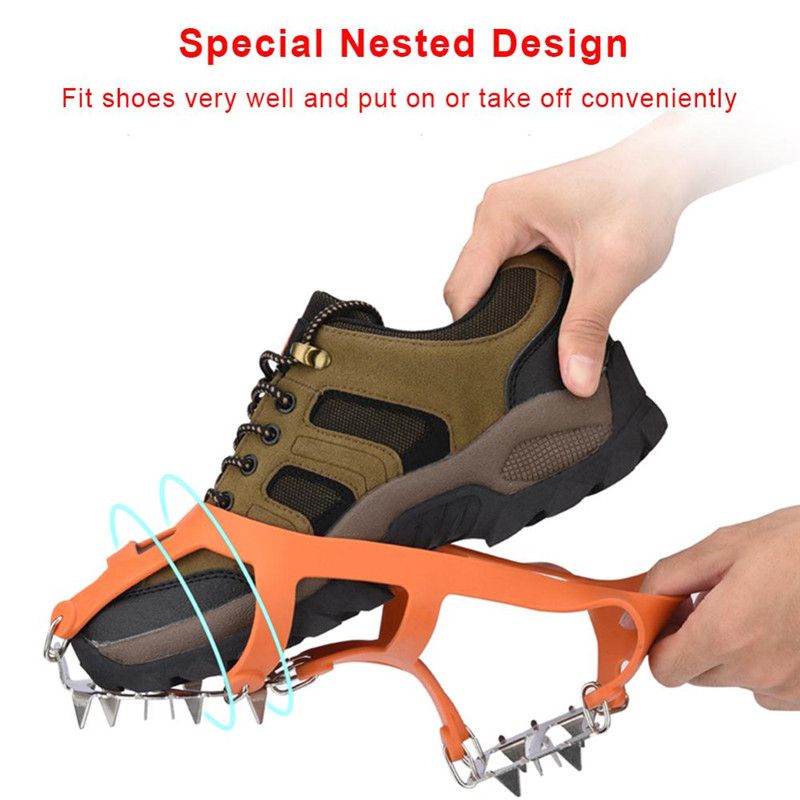 Footful Semelle à Crampon Antidérapante Pointes Chaussure de Randonnée Marche