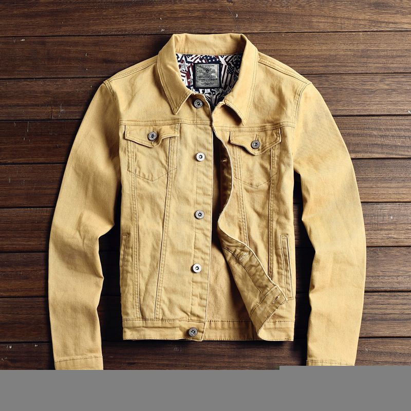 army green denim jacket mens