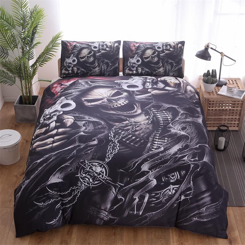 2020 Most Popular Skull Duvet Cover Sets Teens Boys Home Decor