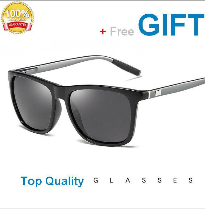 Men Polarized Sunglasses Vintage Rectangle Designer High Sun Men Polarized Sunglasses Vintage Rectangle Designer High Sun