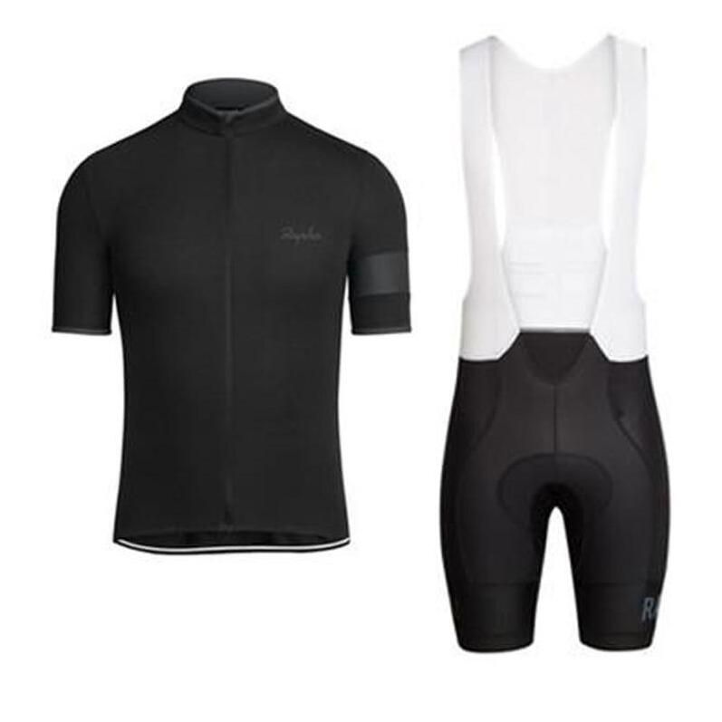 NEW RAPHA Summer Mens Short Sleeve Cycling Jersey Bike Wear Clothes Bib