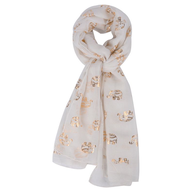 ladies gold scarf