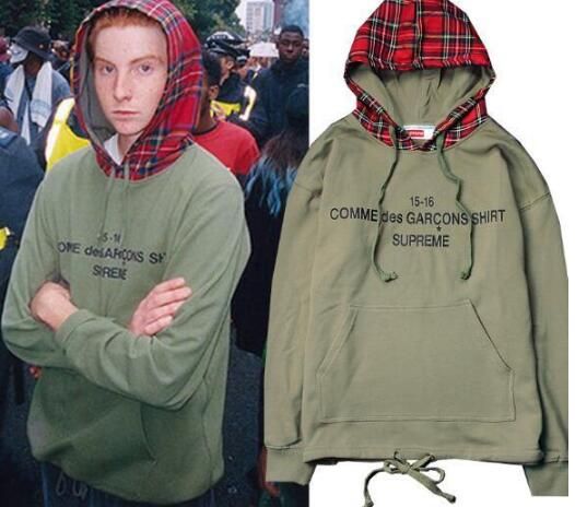 cdg hooded sweatshirt