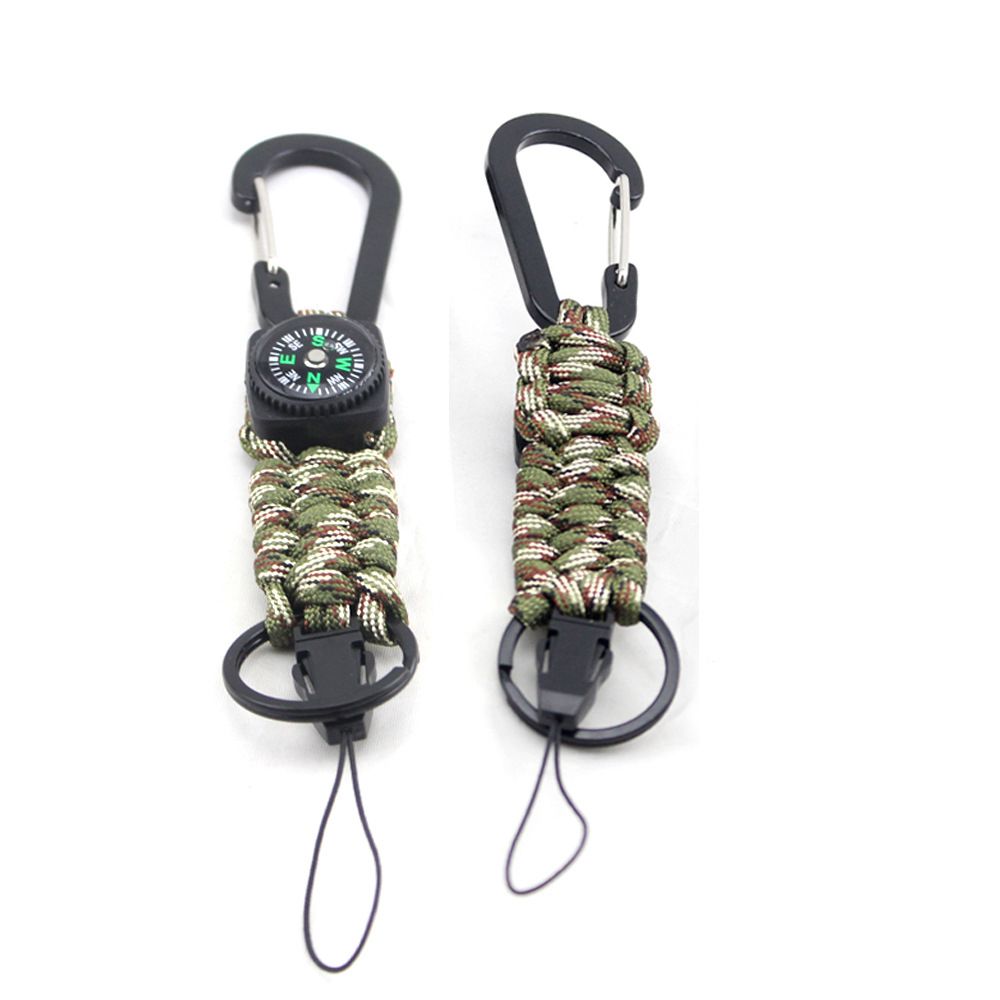 Hot Sale Handmade 550 Paracord Keychains High Quality Outdoor Camping