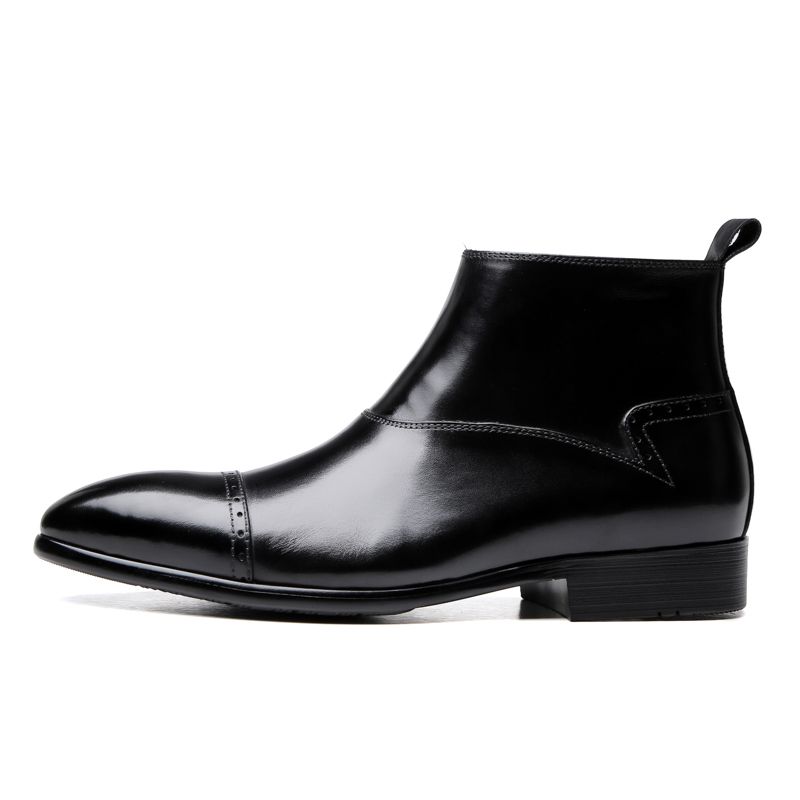 botas negras para hombre