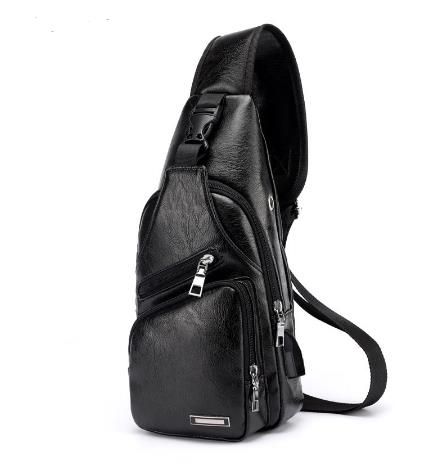 Compra Bolsos De Bandolera Para Hombre Bolso USB Para Hombre Bolso De Cuero  De Diseñador Bolso Bandolera Bolsos De Hombro Paquete Diagonal 2018 Nuevo  Mochila De Viaje Barato | Entrega Rápida Y