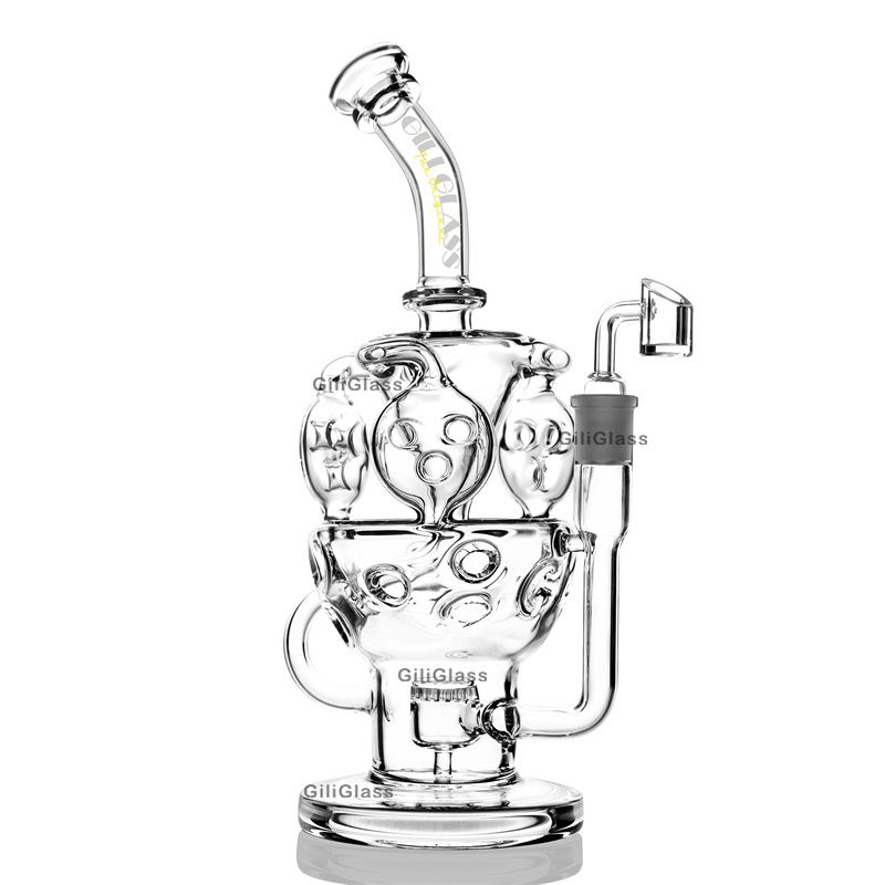 Bulk Order Fab Egg Recycler Bong Heady Dab Rig Quartz Banger With Glass