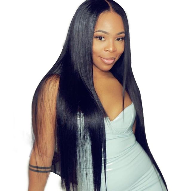 7a Brazilian Hair Hairstyle Long Silky Straight Wig Simulation