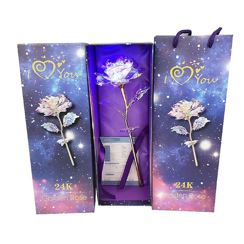 Romantic Fairy nice Galaxy Rose Flowers for Girl Friend Valentine's Day Gift new