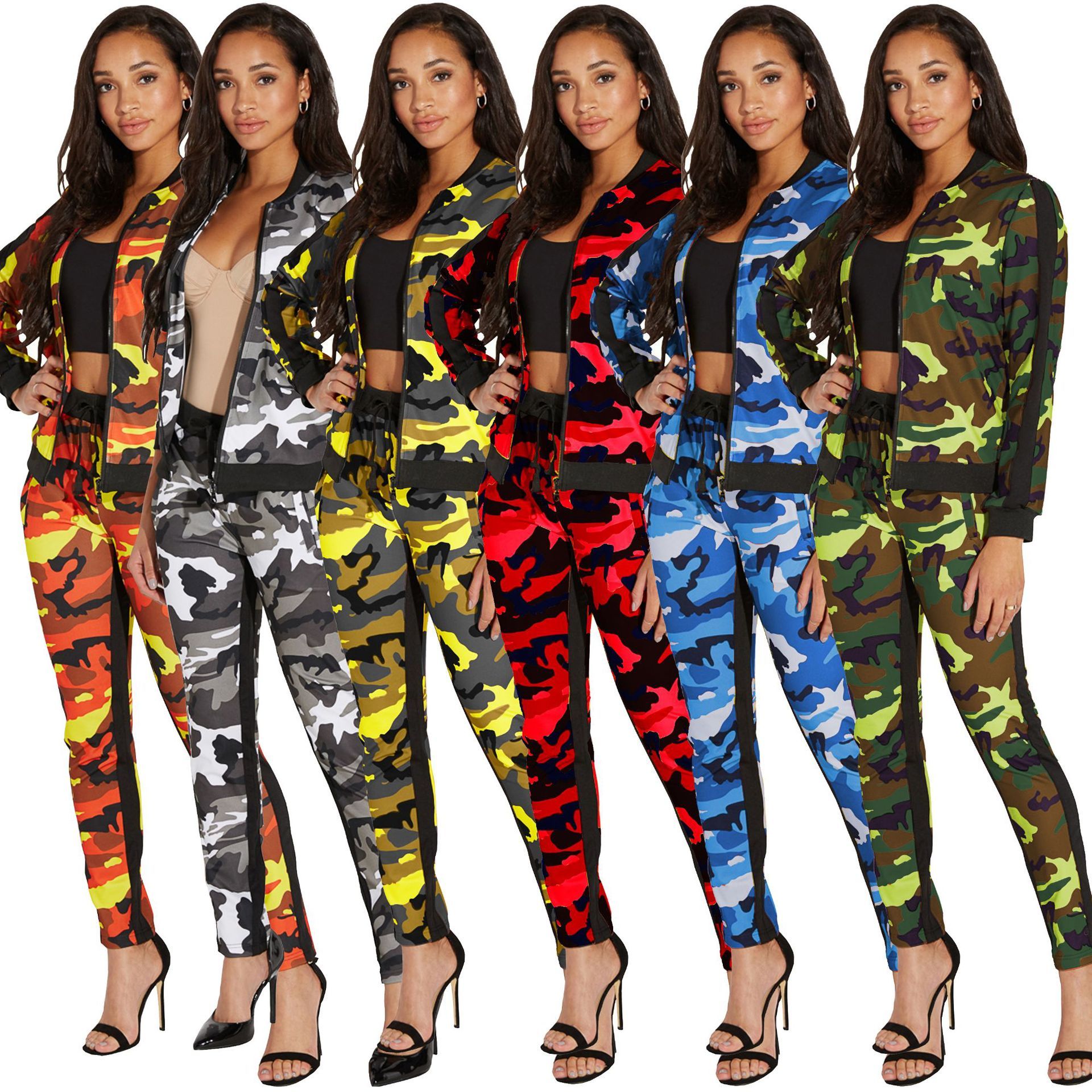 camouflage sweat suit outfit