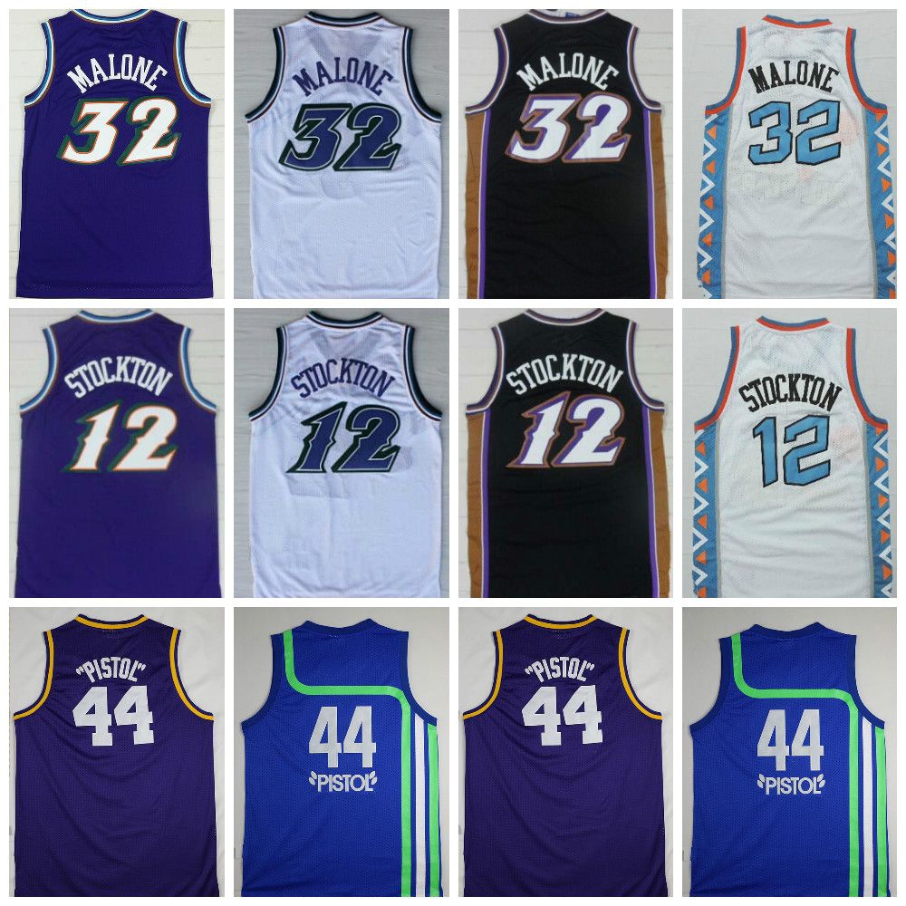 karl malone jersey white