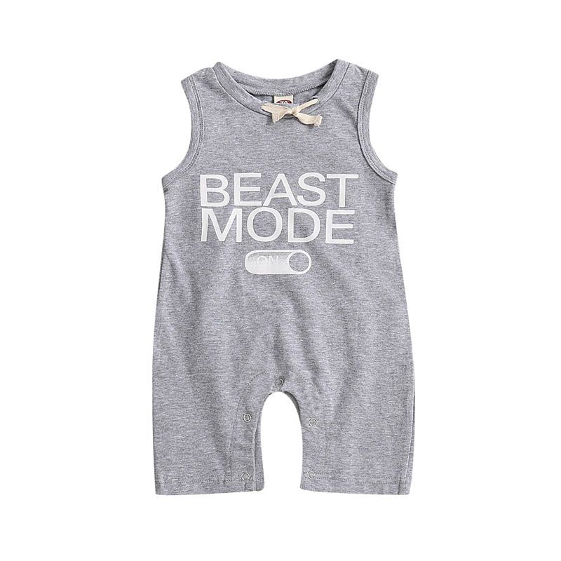 sleeveless romper baby boy