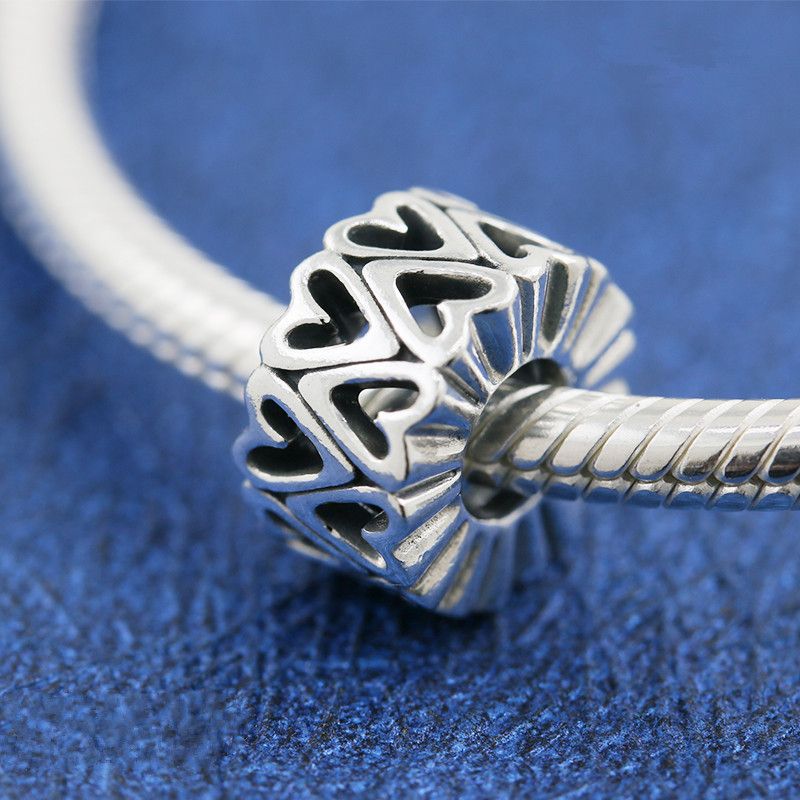 S925 Sterling Silver Openwork Freehand 