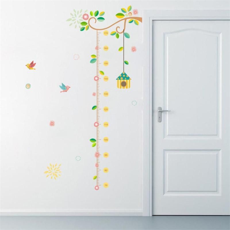 Cartoon Kids Height Measure Sticker Diy Child Bedroom Wall Art Decal Wall Sticker For Rooms Decor Kids Height Ruler Stadiometer D19011702 Removable Wall Decals Quotes Removable Wall Decor From Mingjing01 21 11 Dhgate Com