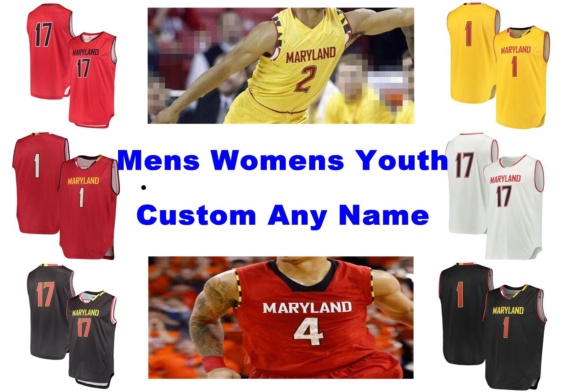 custom maryland basketball jersey