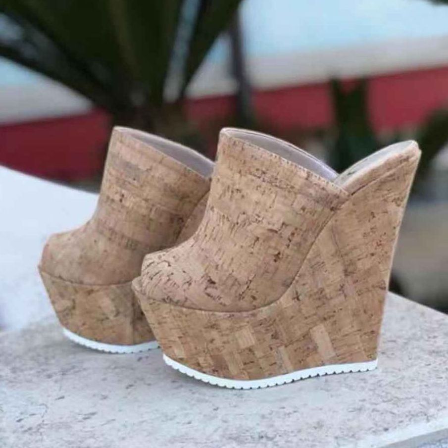 platform wedge mules