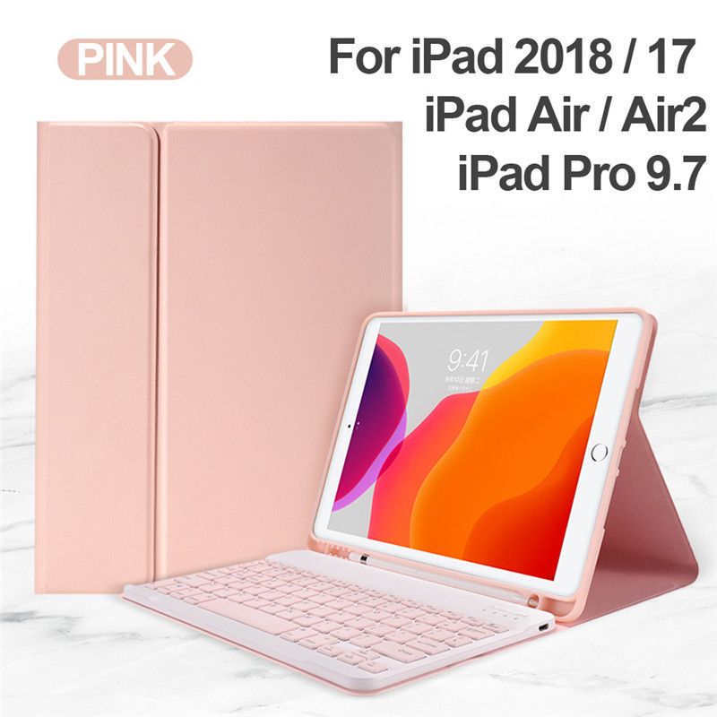 Teclado Bluetooth Caso Para Ipad Air 4 10.9 10.2 / Pro 11 9.7 TPU Capa  Teclado Sem Fio Couro, Marca Compatível Melhor Qualidade E Preço Mais  Baixo| DHgate.Com