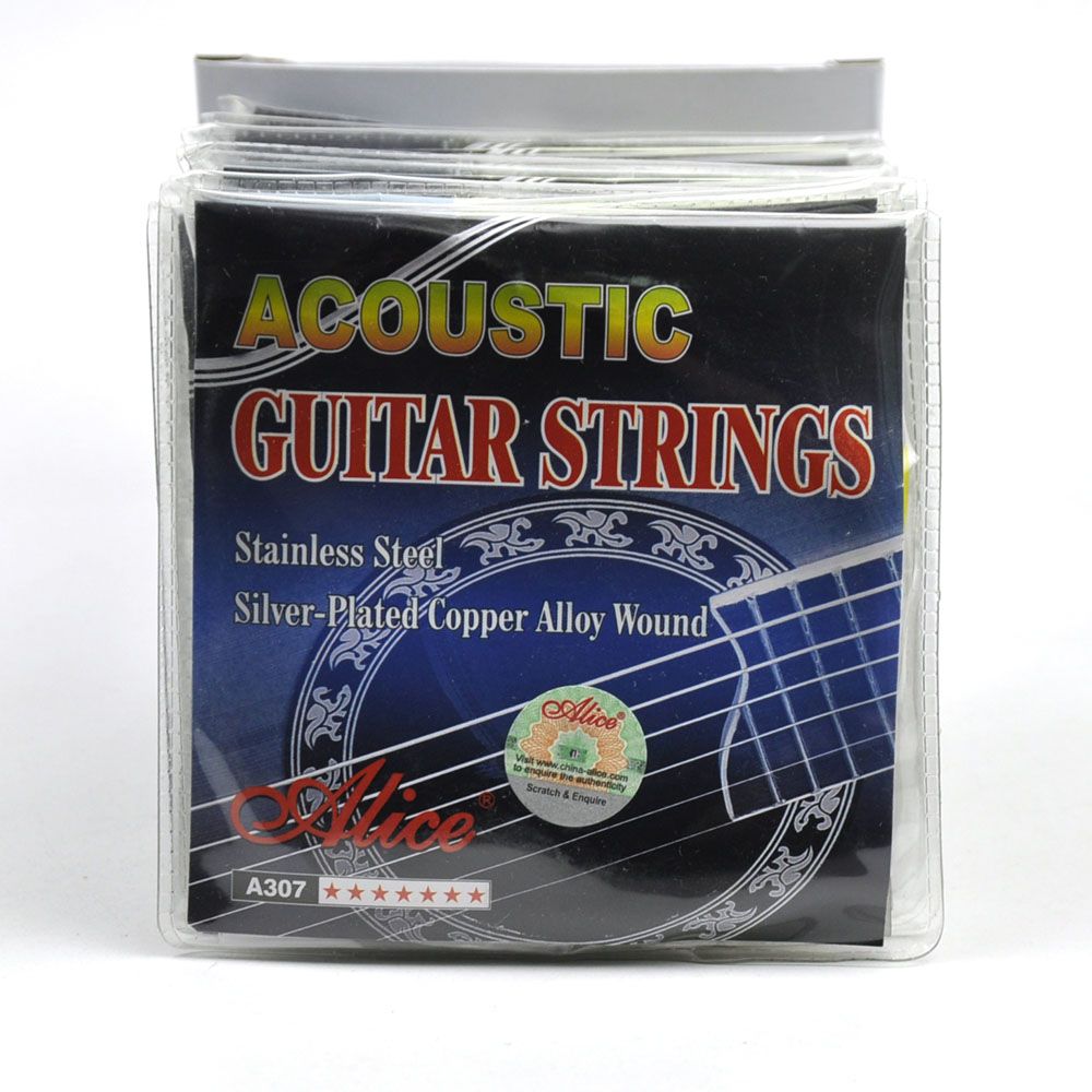 2022 Alice Acoustic Guitar Strings Steel Core Silver Plated Copper