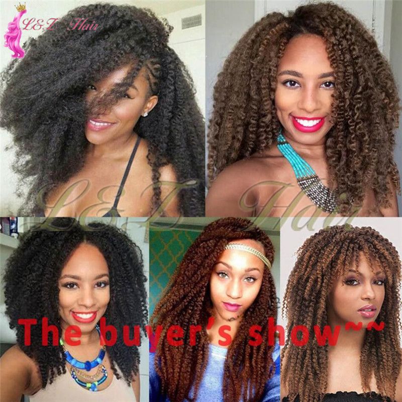 2020 Marley Braids Hair 18inch Afro Kinky Twists Crochet Braids