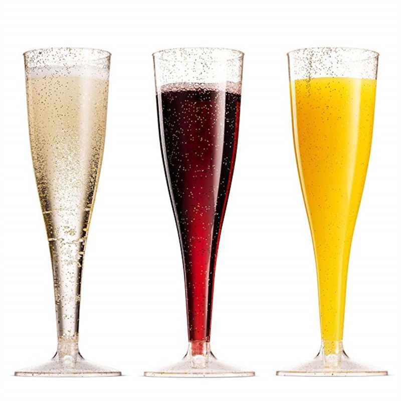 plastic wedding champagne glasses