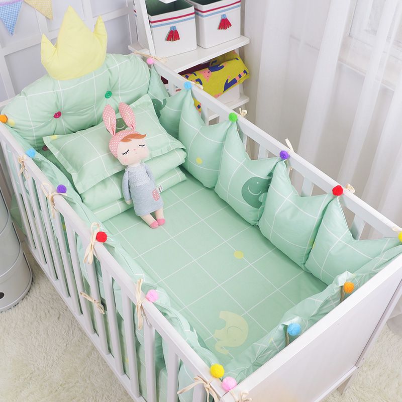 Crown Design Baby Appease Bedding Set Fresh Green Cotton Crib Kit Include Bumper Bed Sheet Multi Sizes Kids Boy Kid From Newyearable 100 93 Dhgate Com - Best Luxury Crib Bedding Crown Design Baby Appease Bedding Set Fresh Green Cotton Crib Kit Include Bumper Bed Sheet Multi Sizes Kids Boy Kid From Newyearable 100 93 Dhgate Com - Best Luxury Crib Bedding