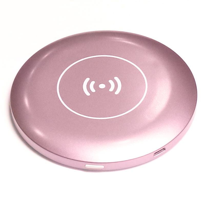 Wholesale Portable Lighted Makeup Mirror With Wireless Charger For IOS