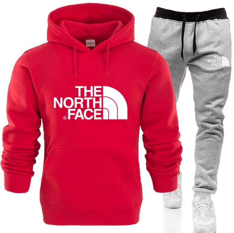 black and red champion sweatsuit