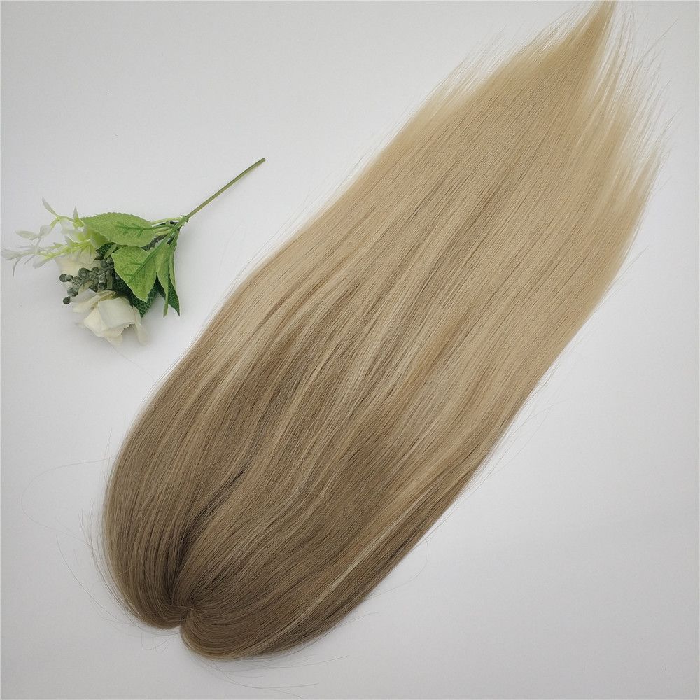 2019 Customized Ombre Brown To Blonde Color Mono Lace With Pu