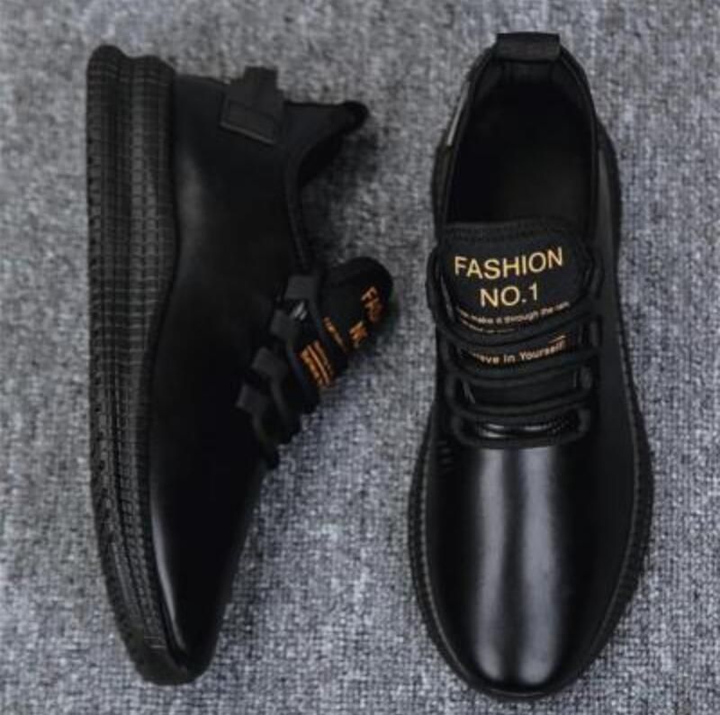 mens all black non slip shoes